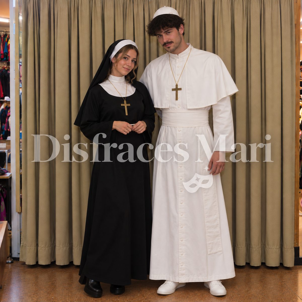 Monja y Papa