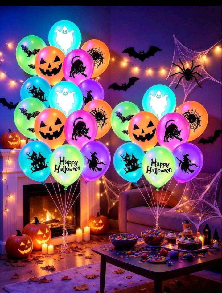 Globos fluor x10